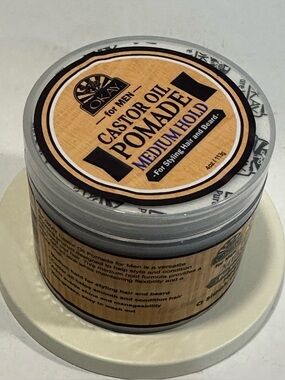 OKAY Castor Men's Castor Oil / Pomade Medium Hold - Size 4oz.